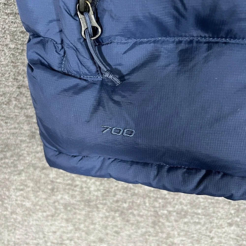 The North Face Vest‎ Mens Small Blue 700 Fill Down Puffer Insulated Zip Pockets